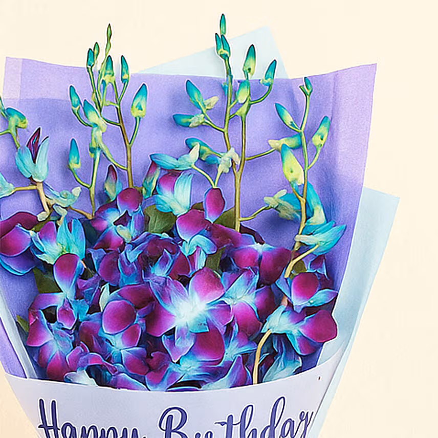 Blue Orchid Personalised Wish