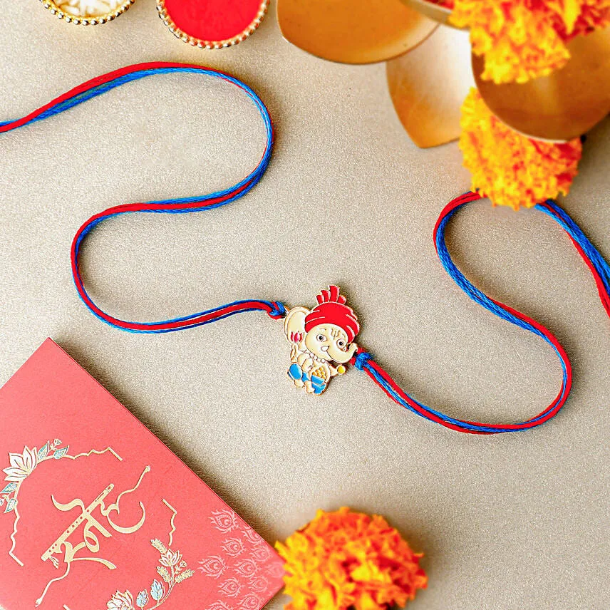 Radiant Ganesha Serenity Rakhi For Kids