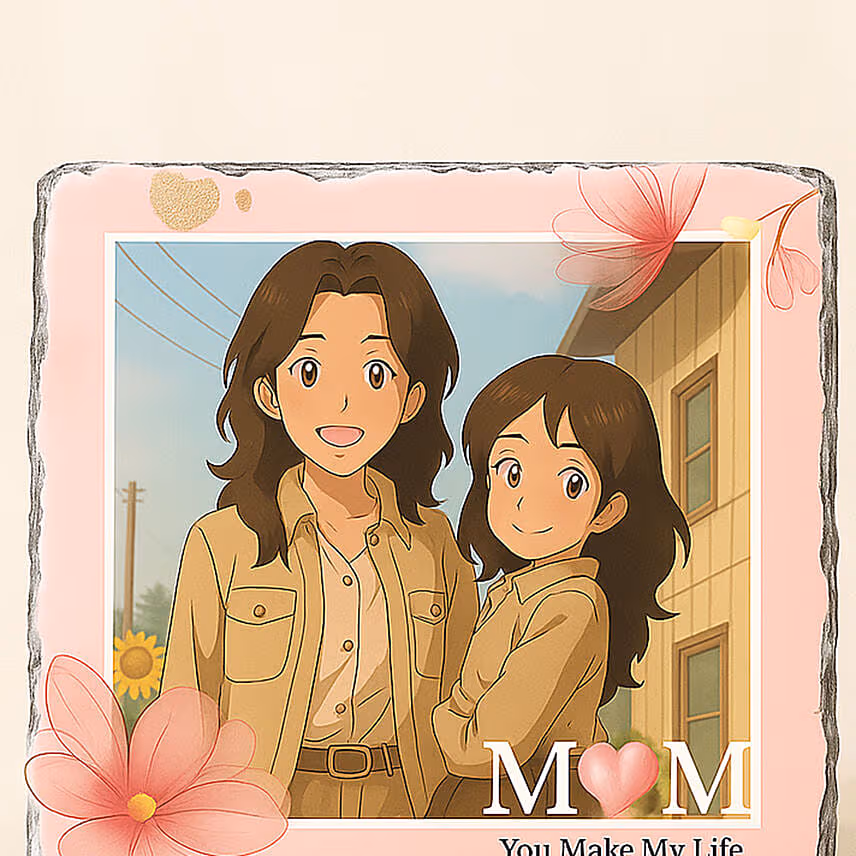Personalised Ghibli Photo Frame for Mom