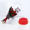 U R Mine Bouquet with Red Velvet Heart Cake - Perfect Gift Set
