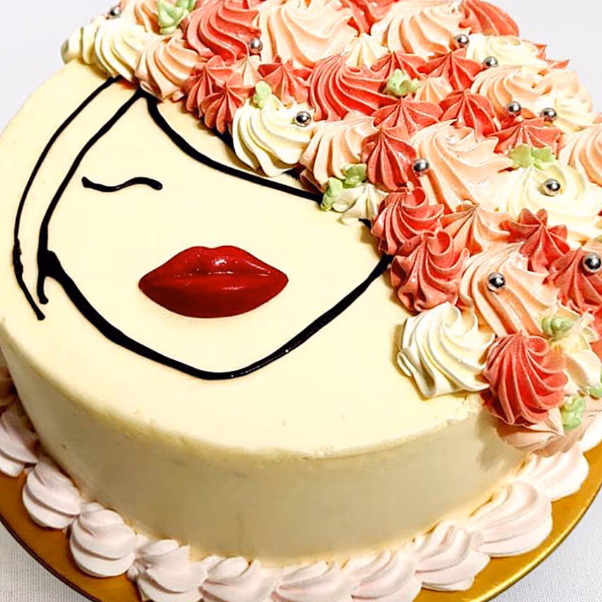 Luxurious French Butter Cream Cake For Womens Day