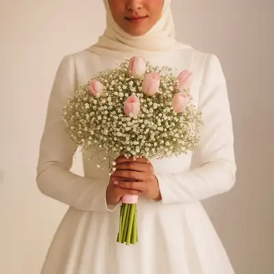 Blushing Petals Bridal Bouquet