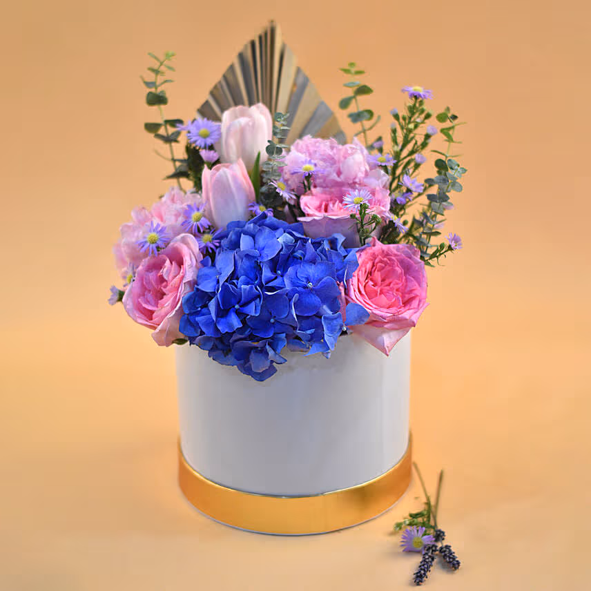 Alluring Mixed Flowers White Box