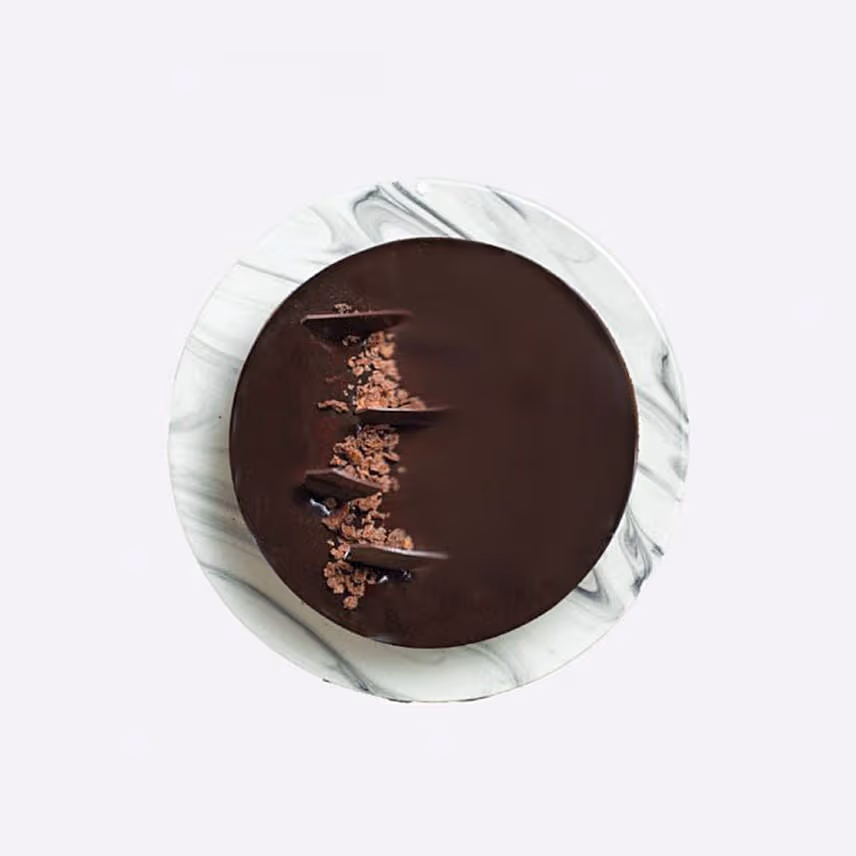 Irresistible Crunchy Chocolate Cake With Birthday Balloons