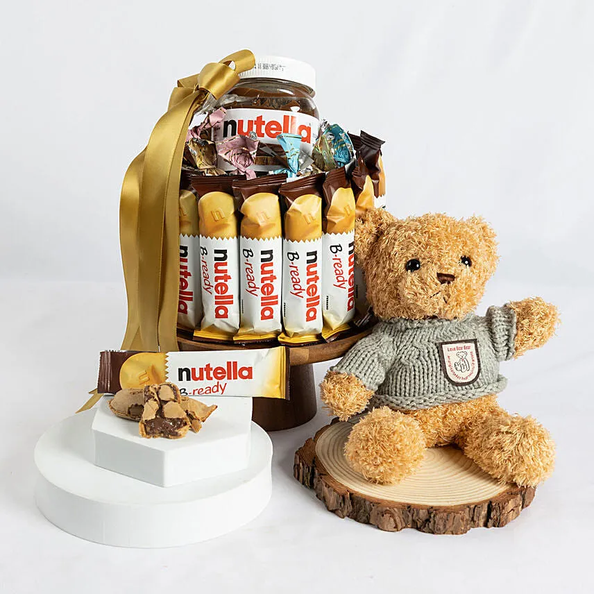 Nutella Joy Arrangement with Teddy