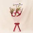Graduation Congrats Pink Rose Bouquet
