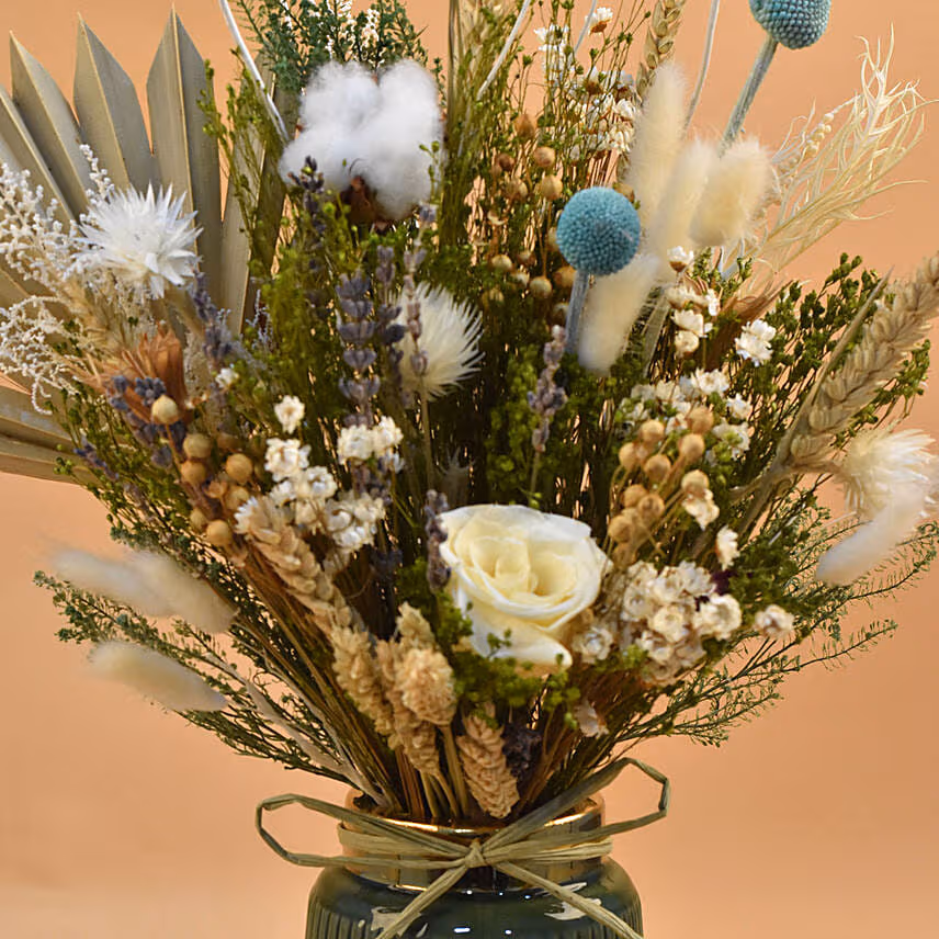 Exotic Mixed Preserved Flowers Arrangement