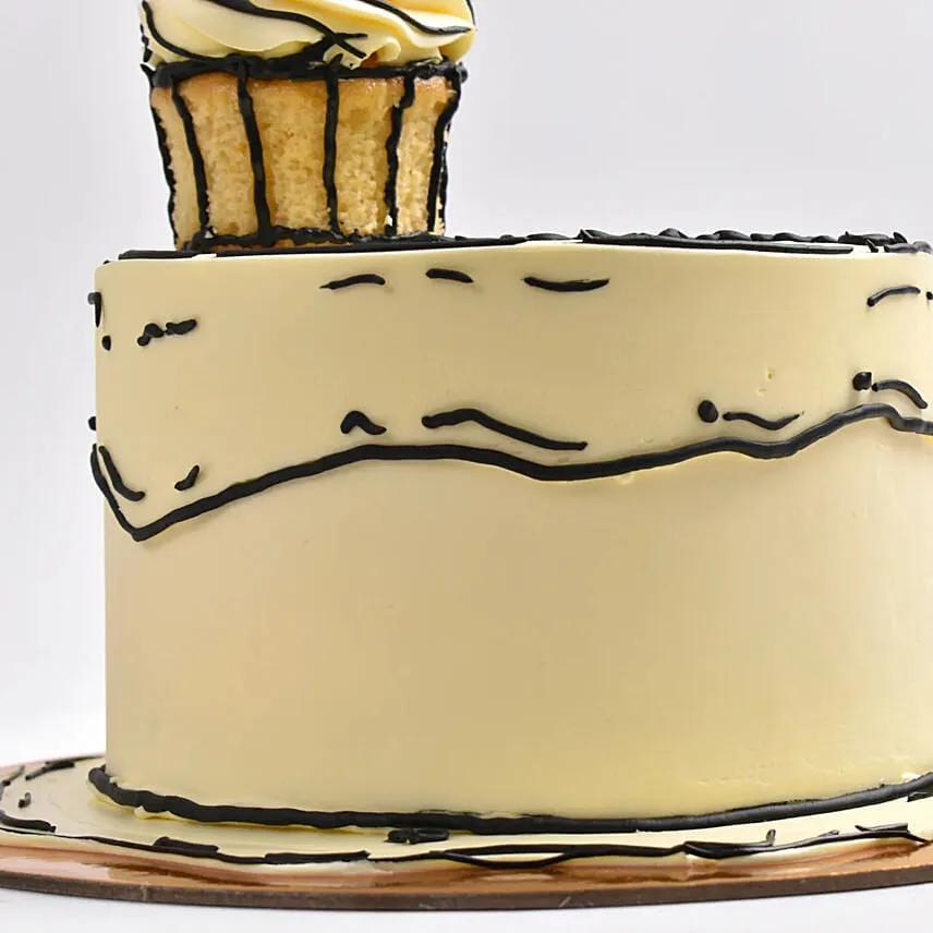 Comical Treat Birthday Red Velvet Cake