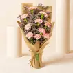 Lovely Pink Carnations Bouquet for mom