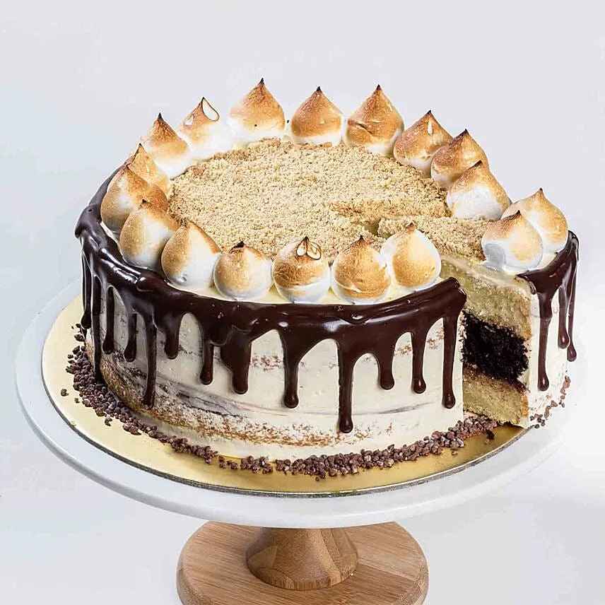 Belgium Chocolate S mores Cake 5 inches