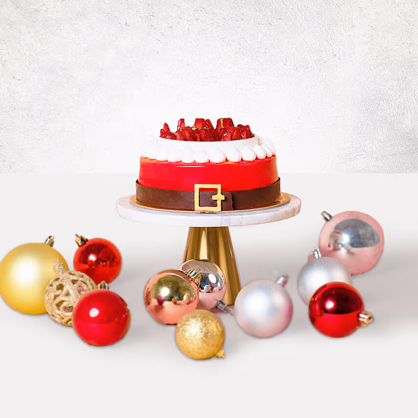 Santa's Gift Red Velvet Cake