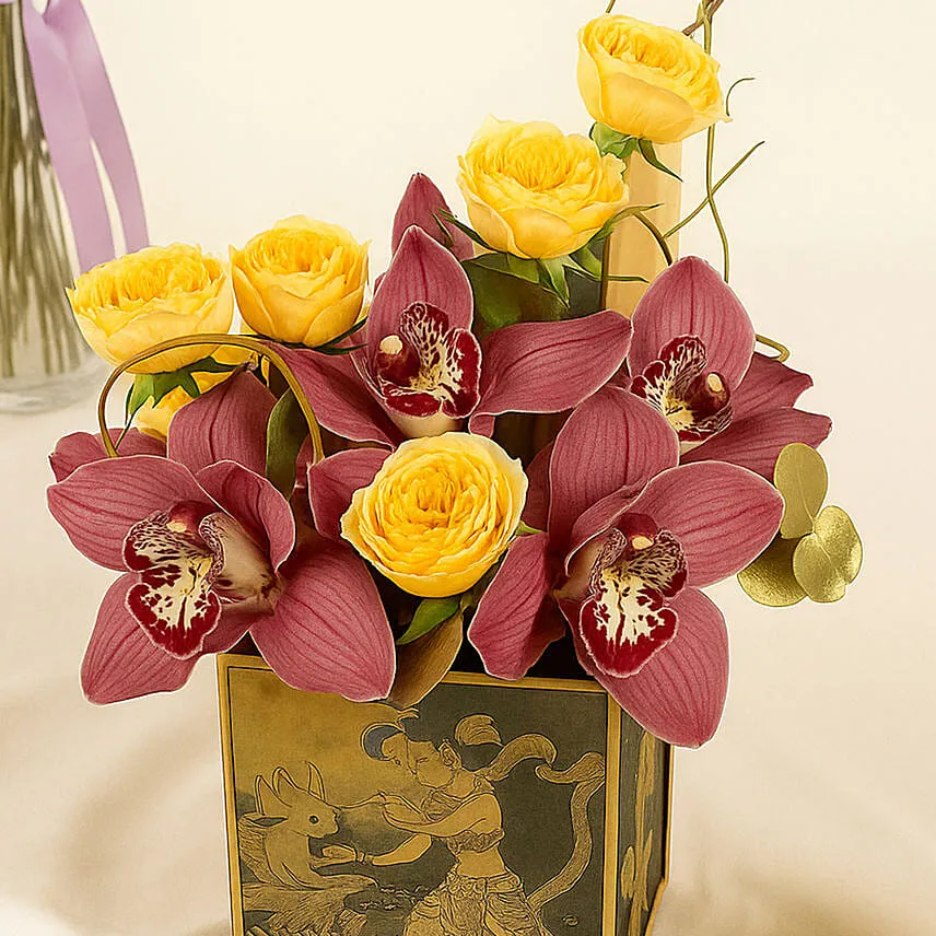 Mid Autumn Blessings Flower Vase