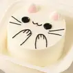 Adorable Smiling Cat Mini Cake - Perfect for Cat Lovers - Chocolate