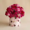 Exquisite Valentine's Floral Symphony in Heart Box