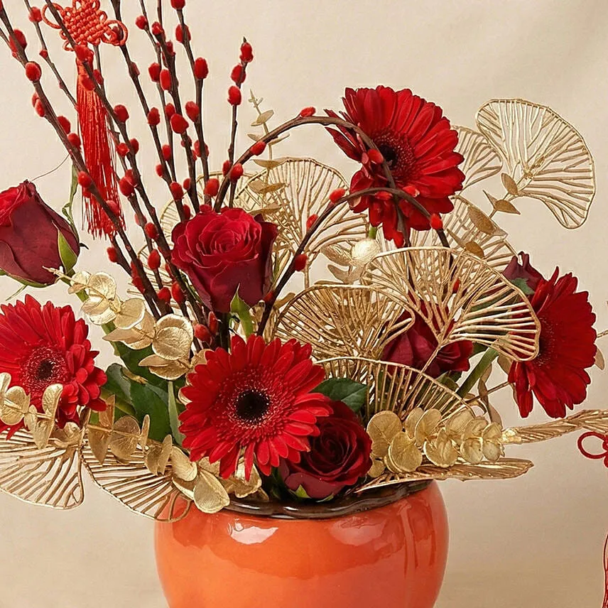 Prosperity Bloom Luxury Lunar New Year Floral Arrangement