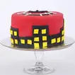 Round Fondant Spiderman Cake