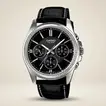 Casio Enticer Multifunction Men's Leather Watch with Date & Day Display