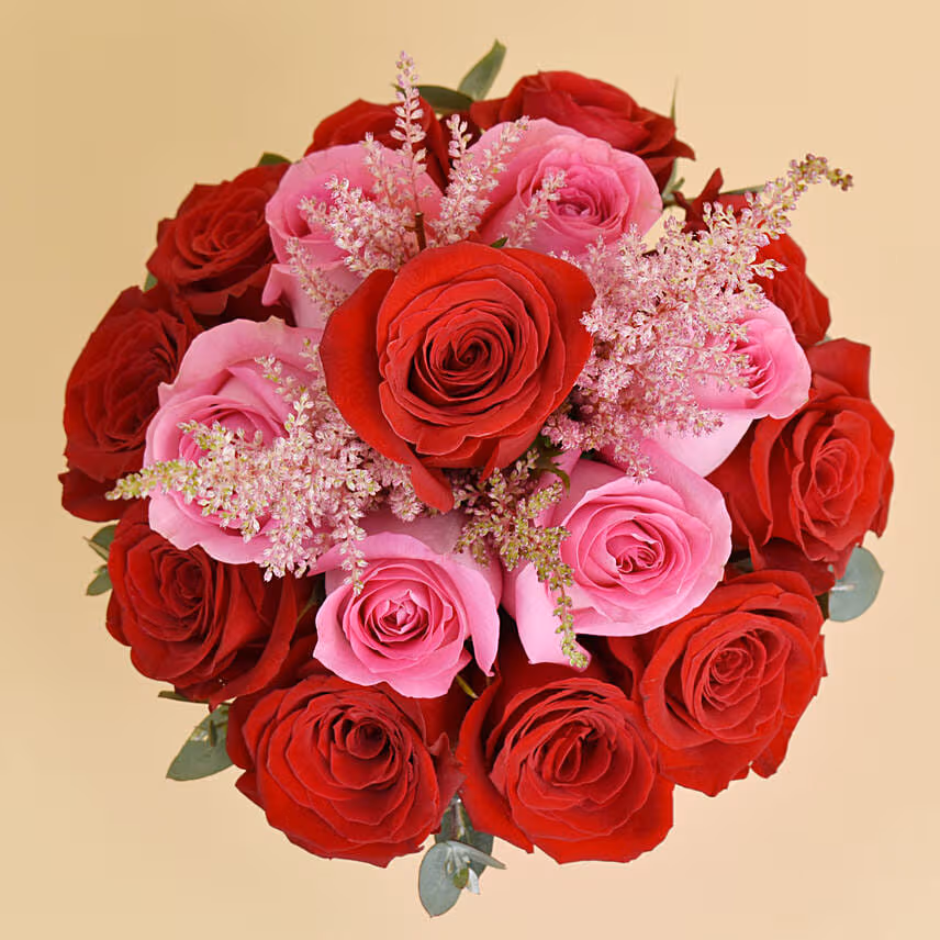 Valentines Day Roses Vase