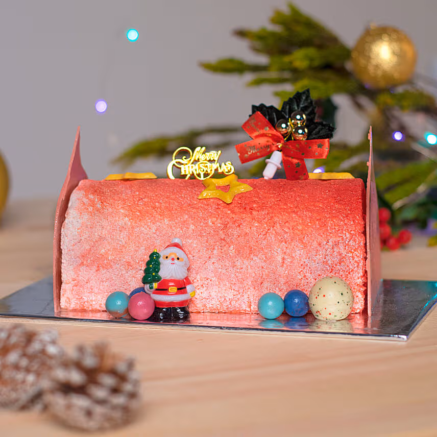 Xmas Mix Berries Yoghurt Yule Log 650G