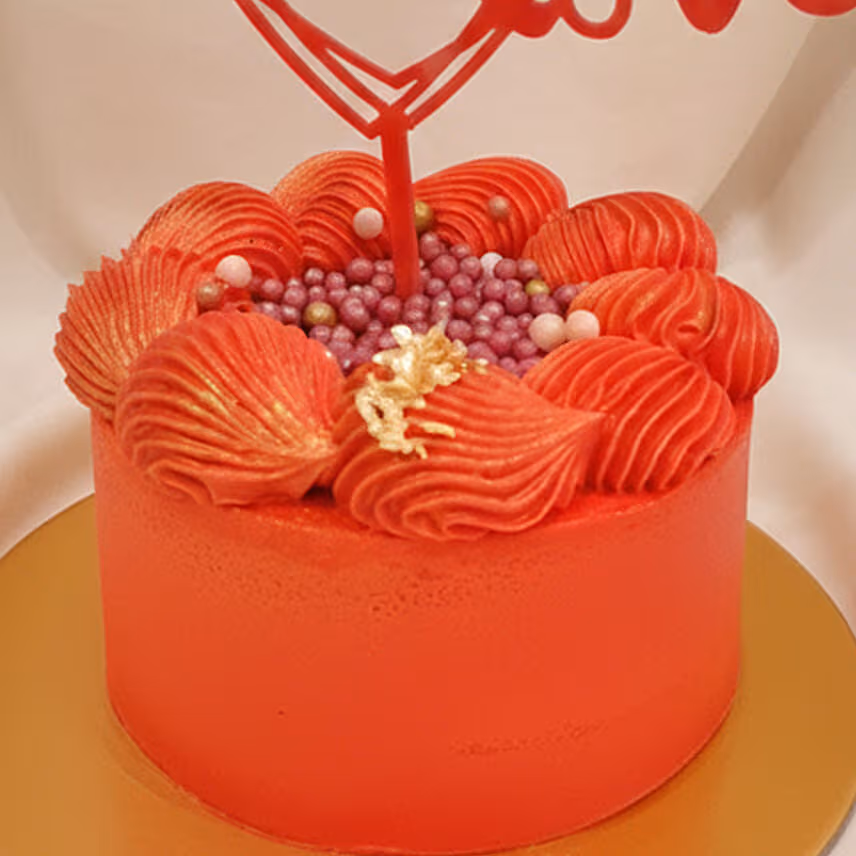 Love Expression Valentine Chocolate Cake