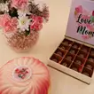 Decadent Strawberry  & Vanilla Mousse Cake - With Roses and Chocolate