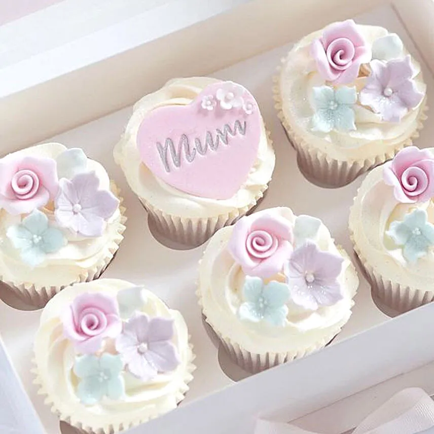 Flower Delight Vanilla Cupcakes