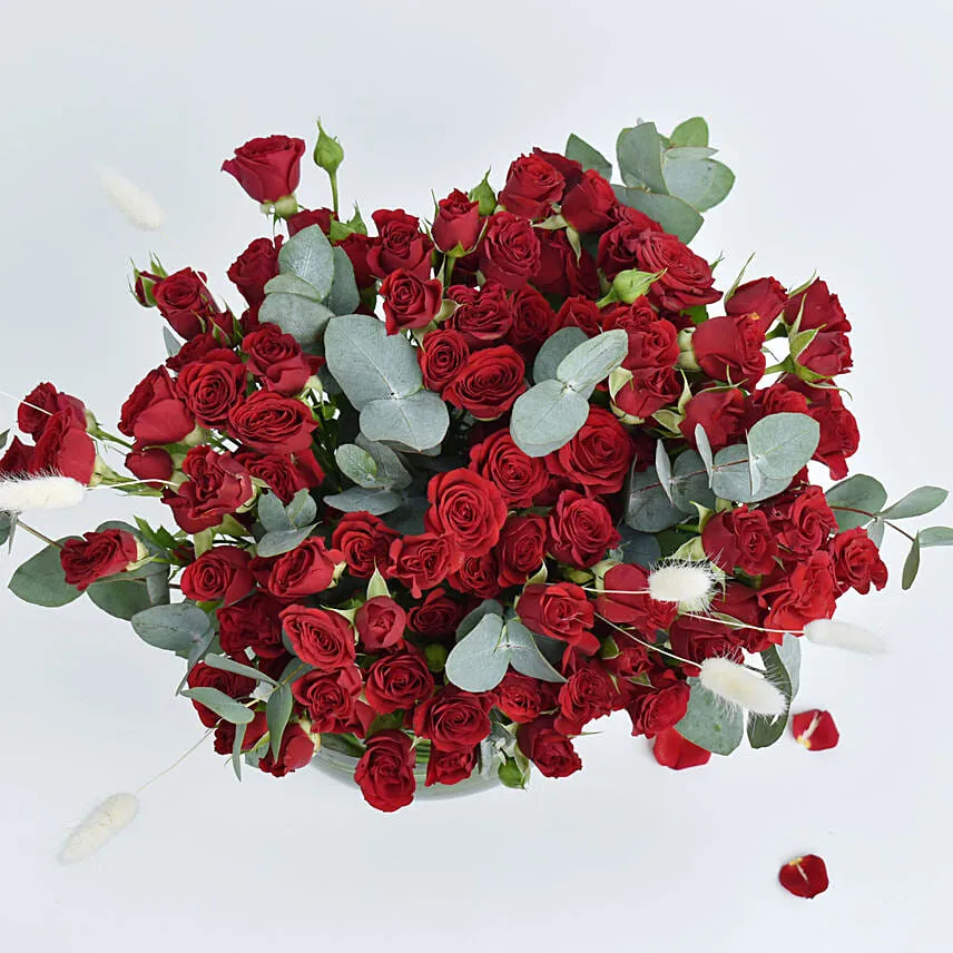 Spray Roses In a Vase