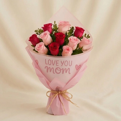 Mothers Love Rose Hand Bouquet