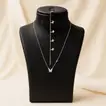 Elegant Butterfly Blush Necklace and Bracelet Set - A Symbol of Transformation