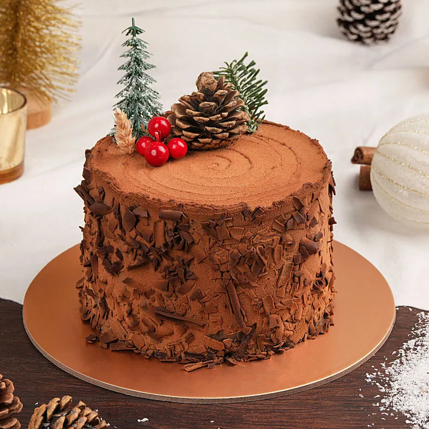 Holidays Celebration Log Cake
