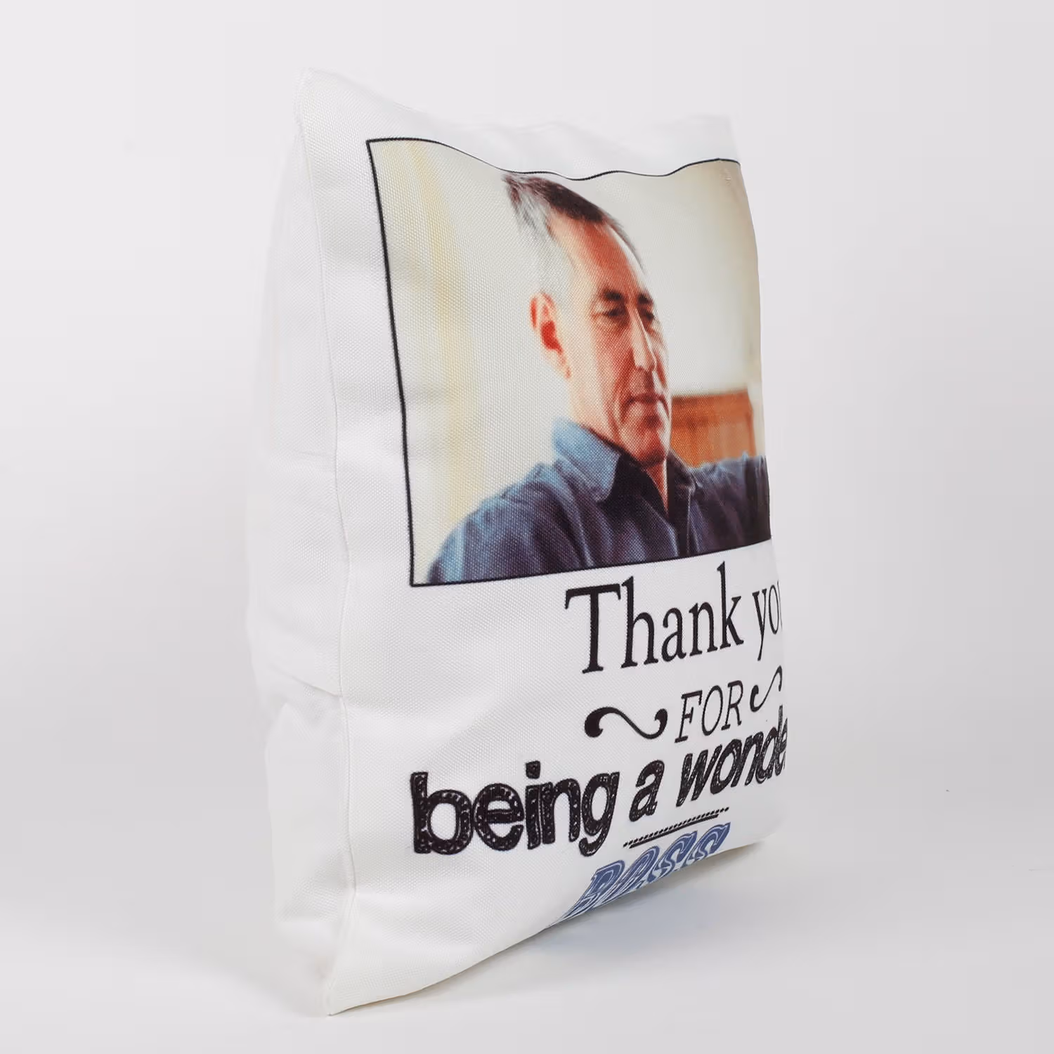 Personalized 'Thank You for Being a Wonderful Boss' Cushion