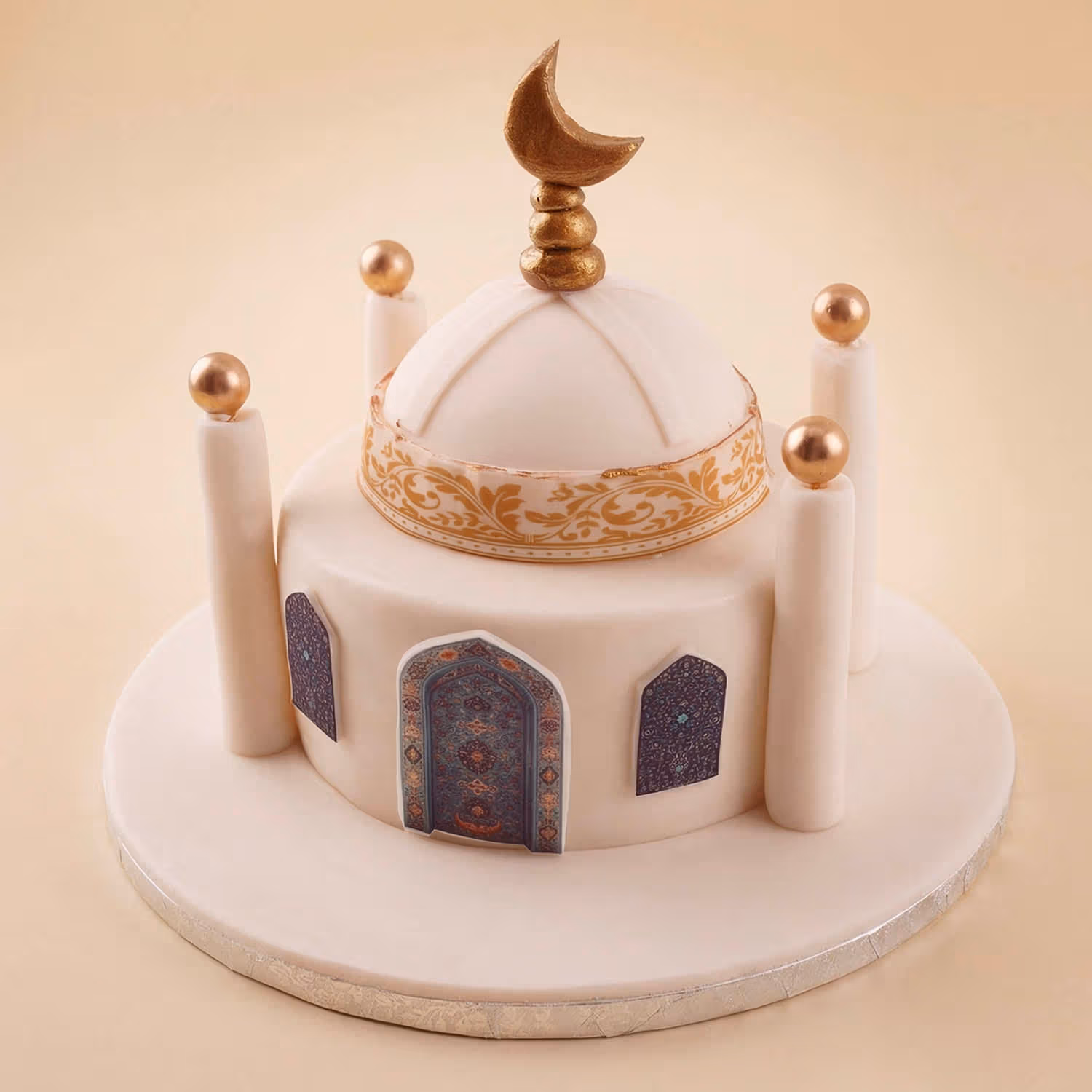 كيكة عيد مبارك ثلاثية الأبعاد