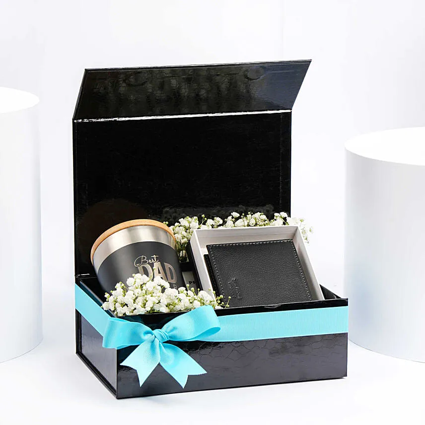 Best Dad Steel Mug And Wallet Gift Box