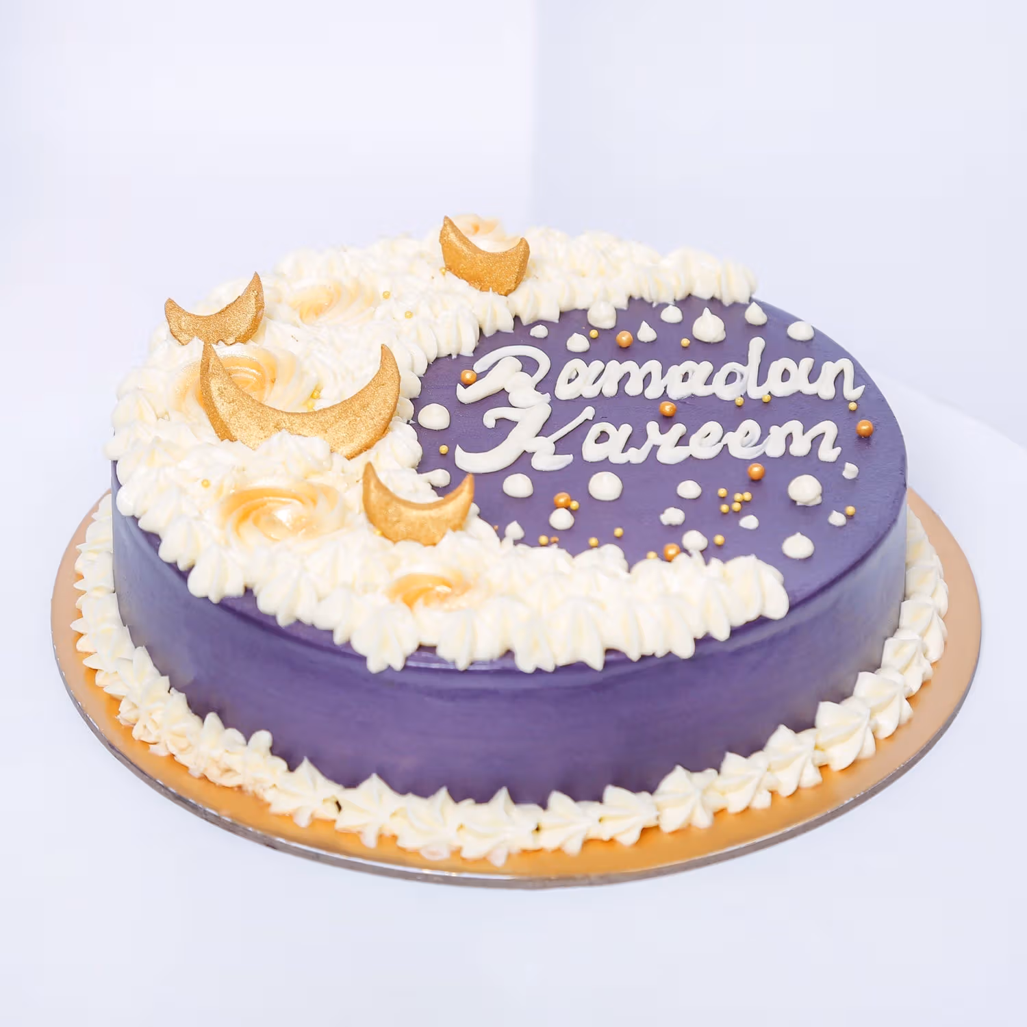 Exquisite Ramadan Kareem Crescent Design Chocolate Cake - 1.2 Kg