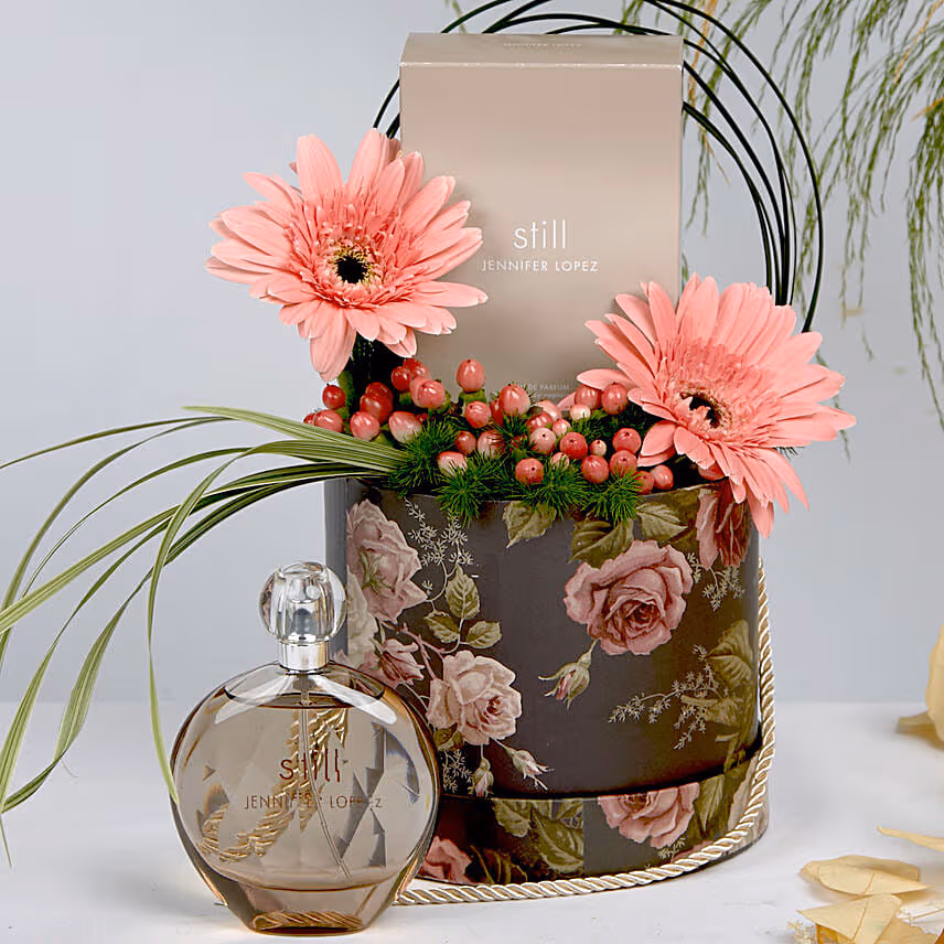 Jlo Still Perfume and Flowers Box