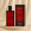 عطر دافيدوف هوت ووتر وباقة ورود حمراء فاخرة