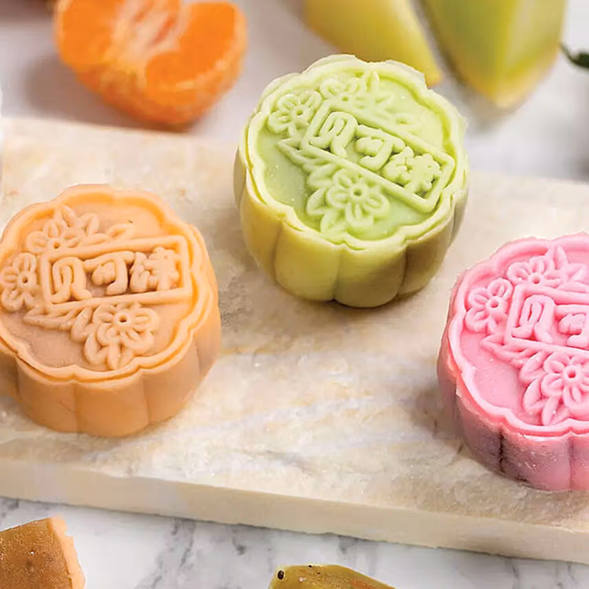 Set Of 8 Pcs Fruity Mooncakes
