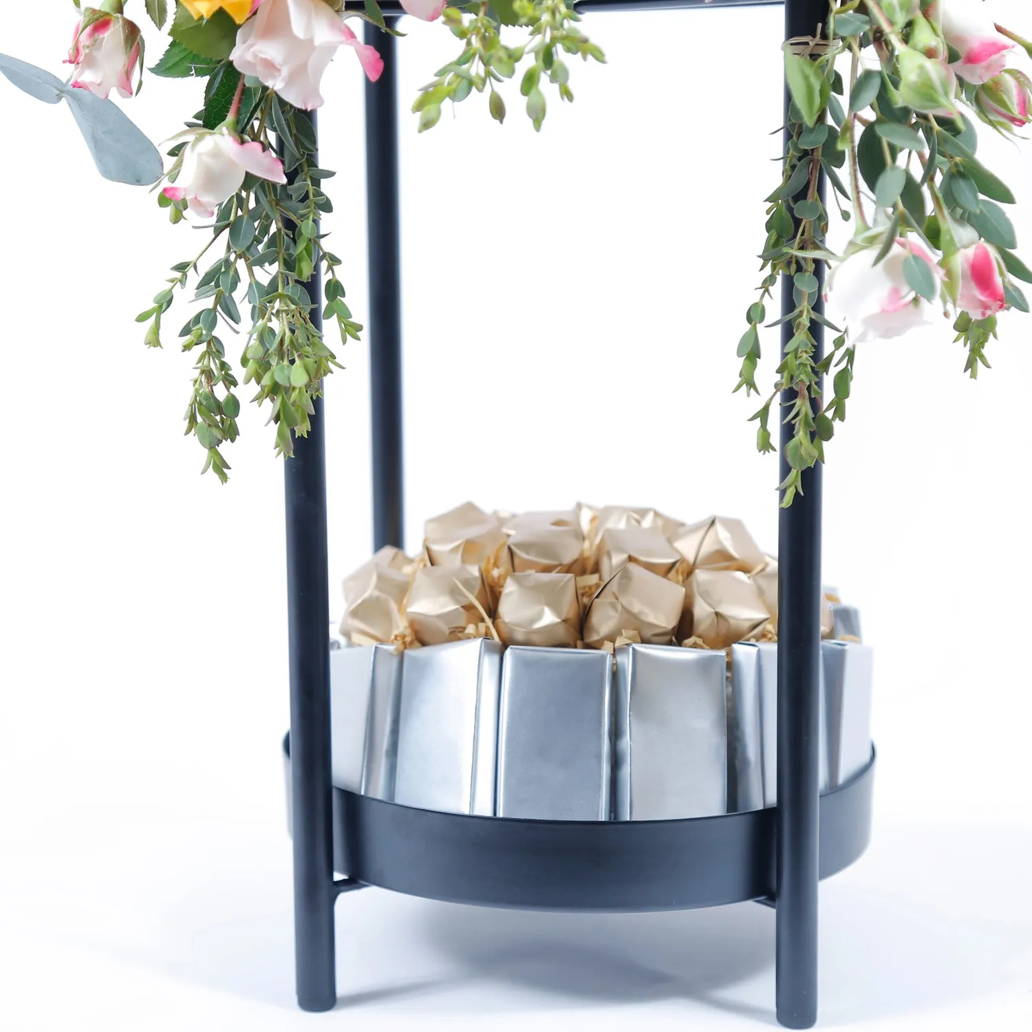 Bloom & Treats Luxury Floral and Chocolate Tower