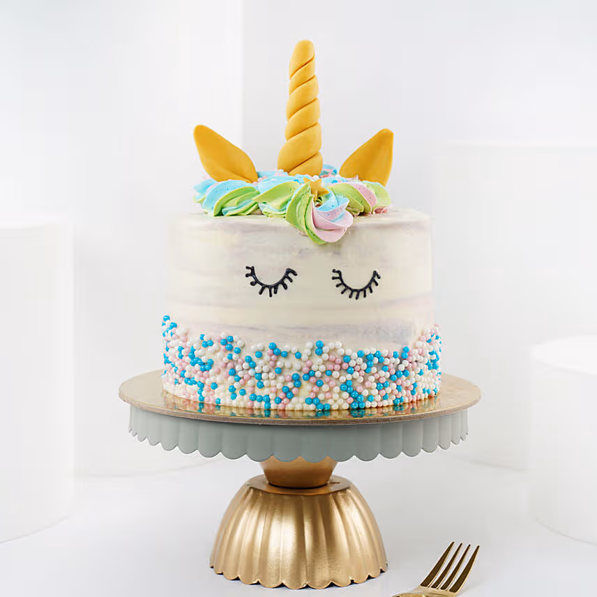 Cute Unicorn Red Velvet Cake