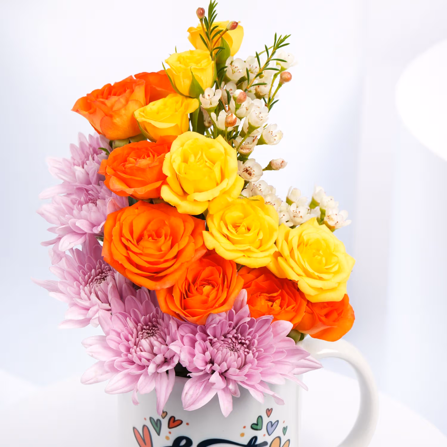 Best Teacher Flowers Mug