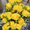 Golden Twilight Roses & Chocolate Cake Delight Gift Set