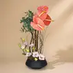 Elegant Blush Anthurium Bouquet for Mom