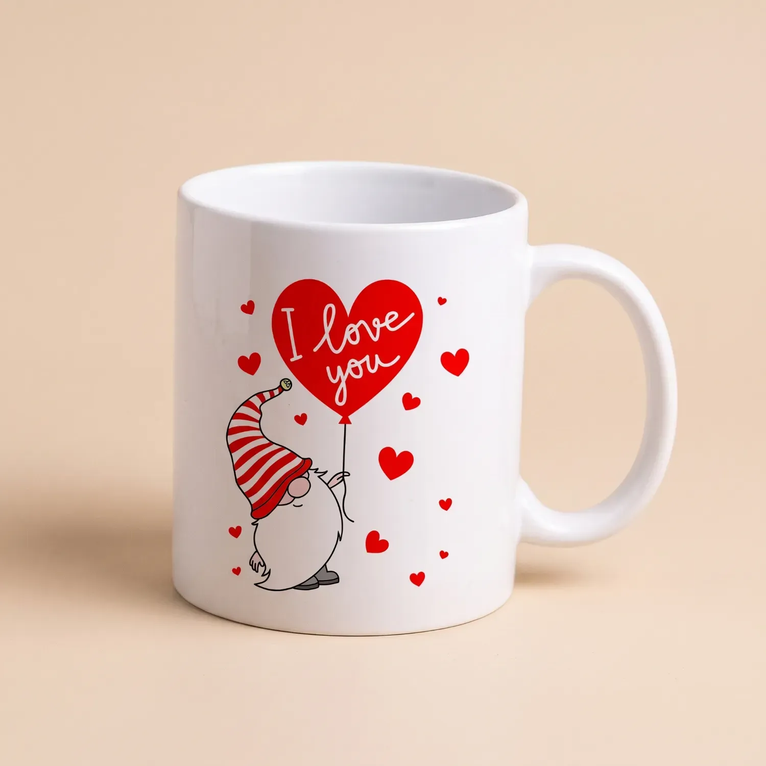 Express Your Love: Cute Gnome Printed Mug