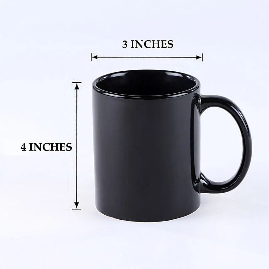 Jade Plant Personalised Black Bday Mug With Ferrero Rocher