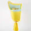 Luxurious Ferrero Rocher Chocolate Bouquet with Elegant Yellow and Blue Wrapping