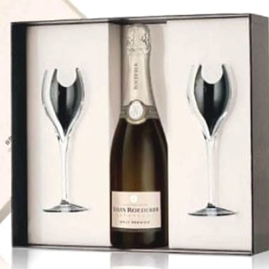 Louis Roederer Brut Premier Champagne Gift Boxed With 2 Glasses