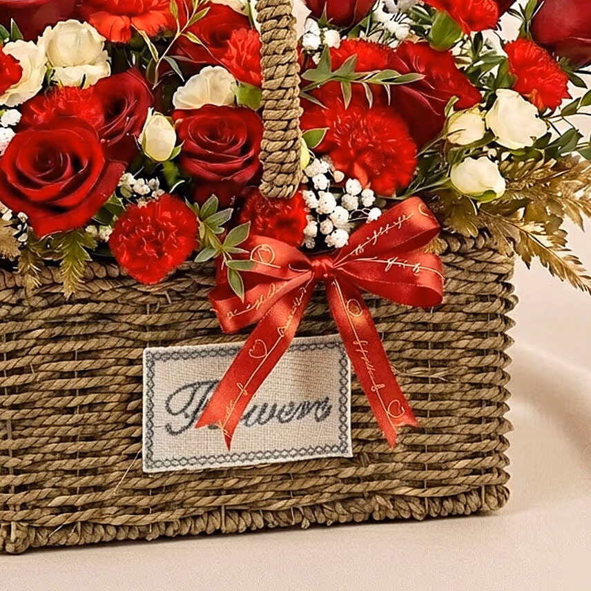 Romantic Rose Basket