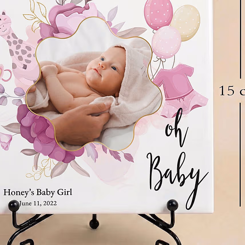 Personalized New Born Baby Girl Photo Frame