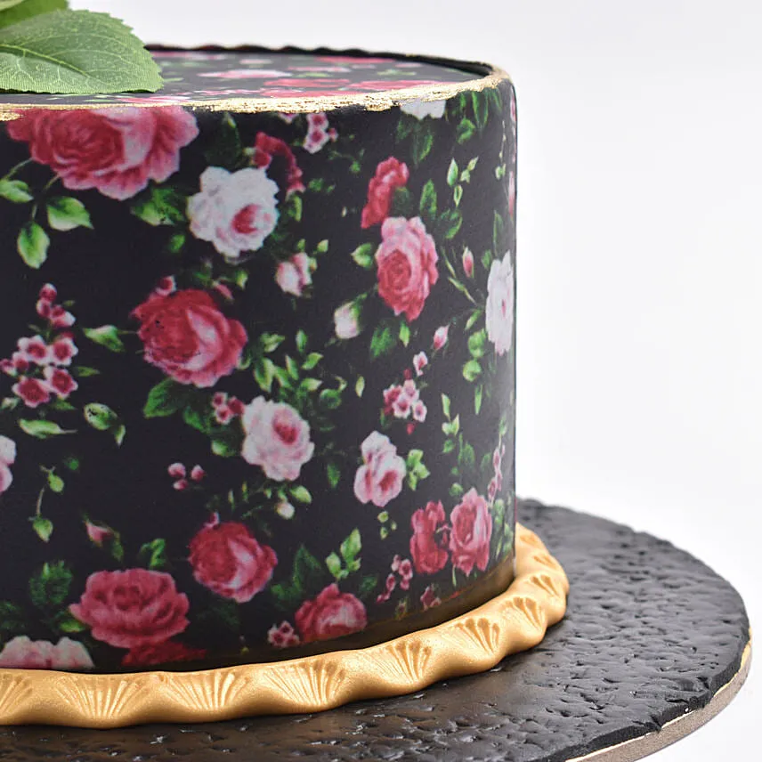 Floral Fantasy Printed Chocolate Cake