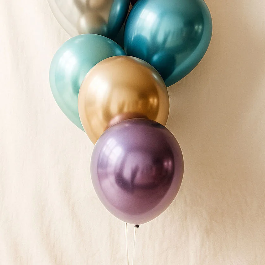 Multicolor Chrome Balloons